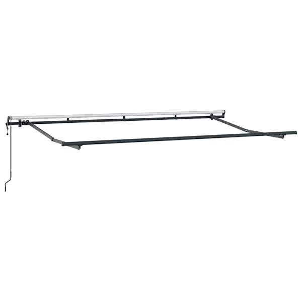 Utfällbar markis Gul 350 x 200 cm tyg