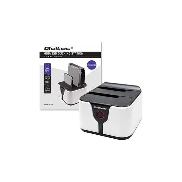 Qoltec - HDD / SSD dockningsstation - SATA 6Gb/s - USB 3.0