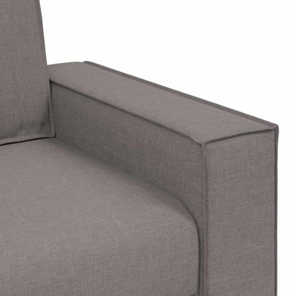 2-sitssoffa taupe 160x78x84 cm tyg