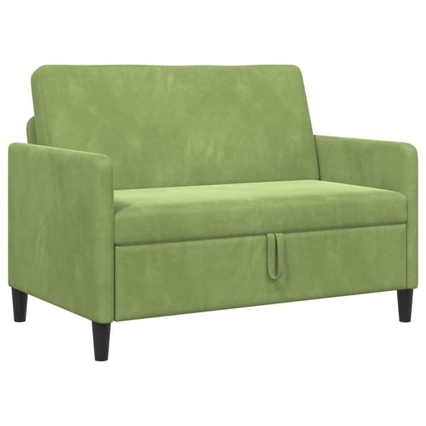 Soffa med förvaring Ljusgrön 122 x 78 x 87 cm Polyester