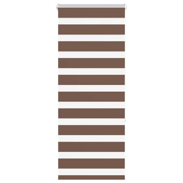 Rullgardin zebra brun 55x150 cm tyg bredd 50,9 cm polyester