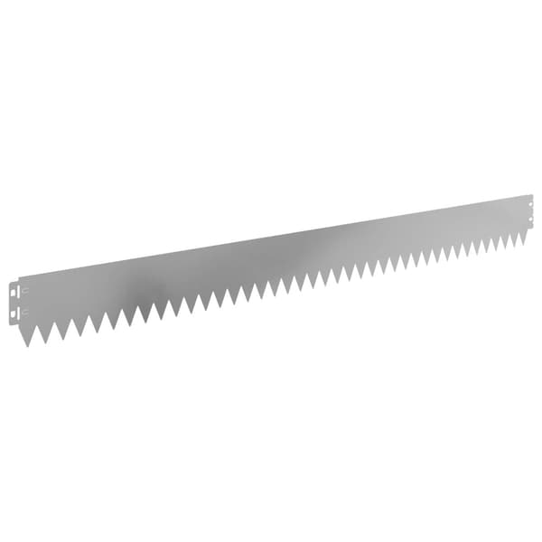 Kant för gräsmatta 50 pcs 103 x 10 cm Stål Silver