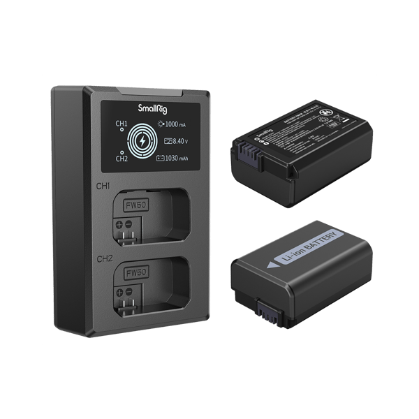 SmallRig 3818 NP-FW50 Battery & Charger Kit