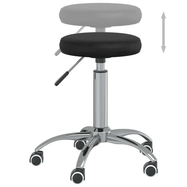 Massagepall konstläder svart