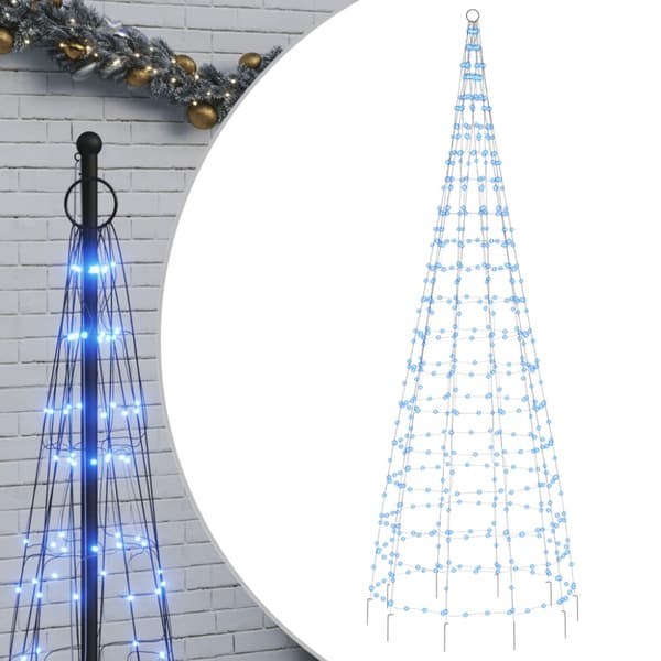 LED julgran 550 LED blå 300 cm