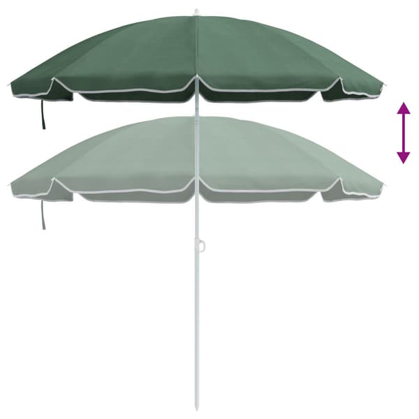 Parasoll Grön 161 x 161 x 193 cm Polyester