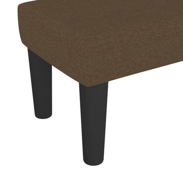 Bänk brun 70x30x30 cm tyg