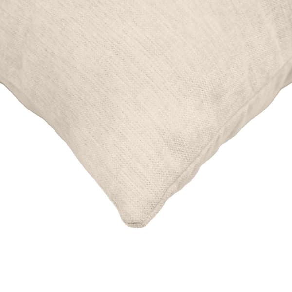 Kuddöverdrag 6 st HEERLEN Gräddvit 35 x 35 cm Chenilletyg