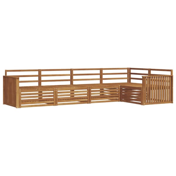 Utomhussoffset 5 pcs Naturfärg
