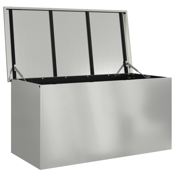 Utomhusförvaringslåda Silver 100 x 50,5 x 50 cm Stål