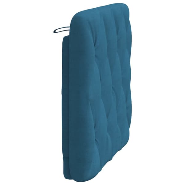 Headboard Cushion Blue 90 cm Velvet