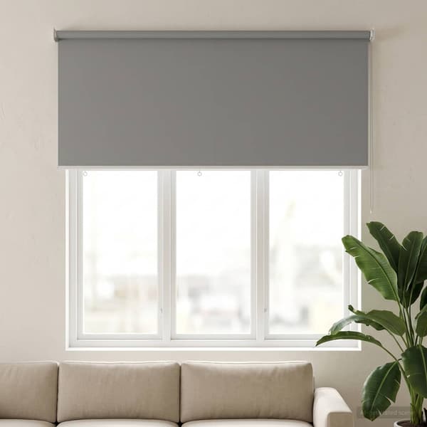 Rullgardin UV-skydd Ljusgrå 160 x 140 cm Polyester