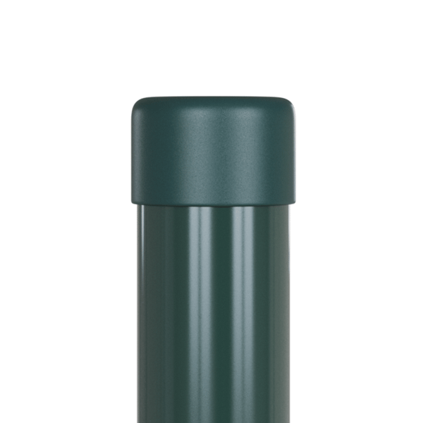 Stängselstolpe 2 pcs Grön 80 cm Pulverlackerad stål