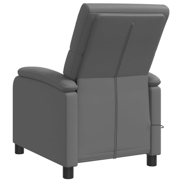 Massagefåtölj Grå Konstläder