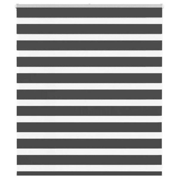 Rullgardin zebra svart 125x100 cm tyg bredd 120,9cm polyester