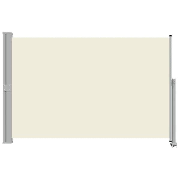 Infällbar sidomarkis 160 x 300 cm gräddvit