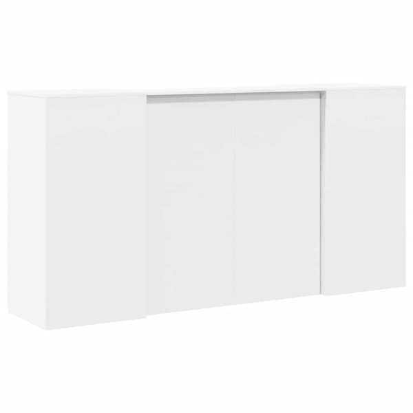 Receptionsdisk vit 200x50x103,5 cm konstruerat trä