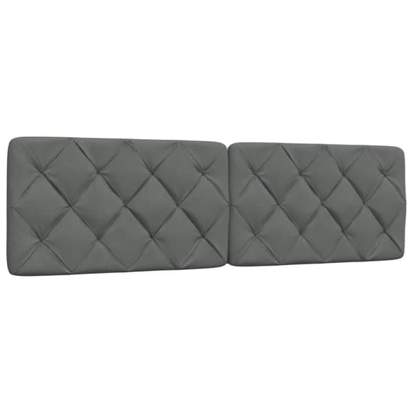 Bed Frame with LED without Mattress Dark Grey 180x200 cm Fabric