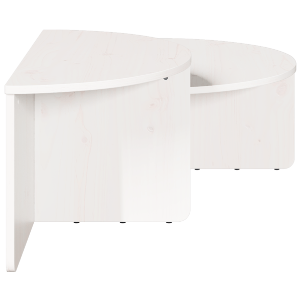 Kaffeebord 2 pcs Vit Massiv furu