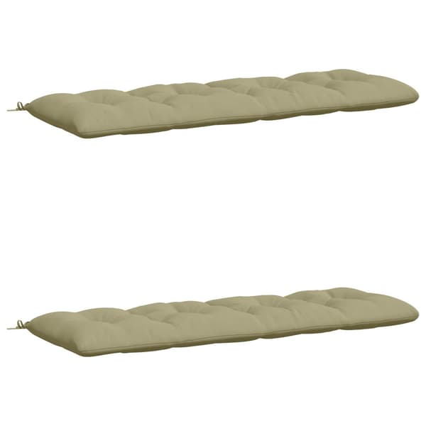 Bänk Kuddar VIANEN 2 st 100% Polyester Ljusgrön