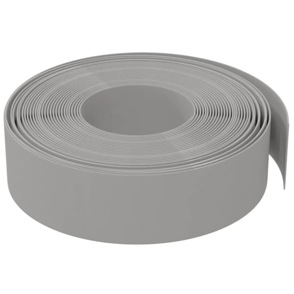 Rabattkant grå 10 m 15 cm polyeten