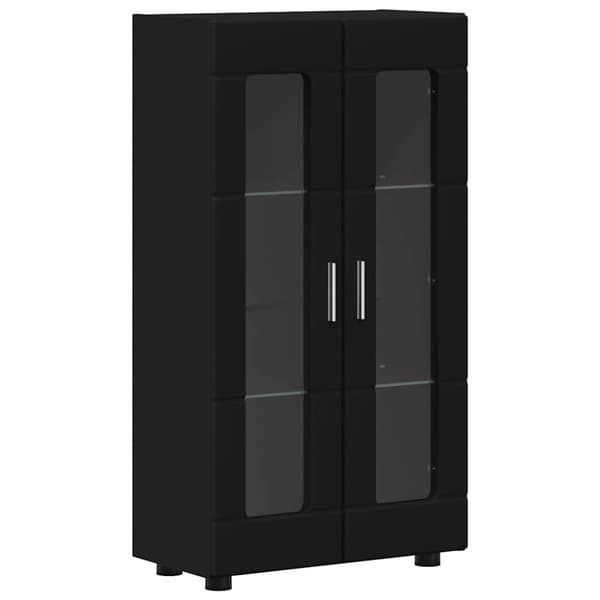 Sideboard FLORIN Svart 55,5 x 29 x 100 cm Konstruerat trä