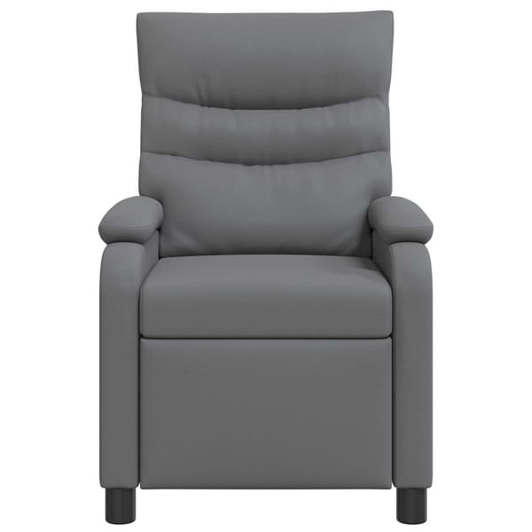 Massagefåtölj Grå Konstläder