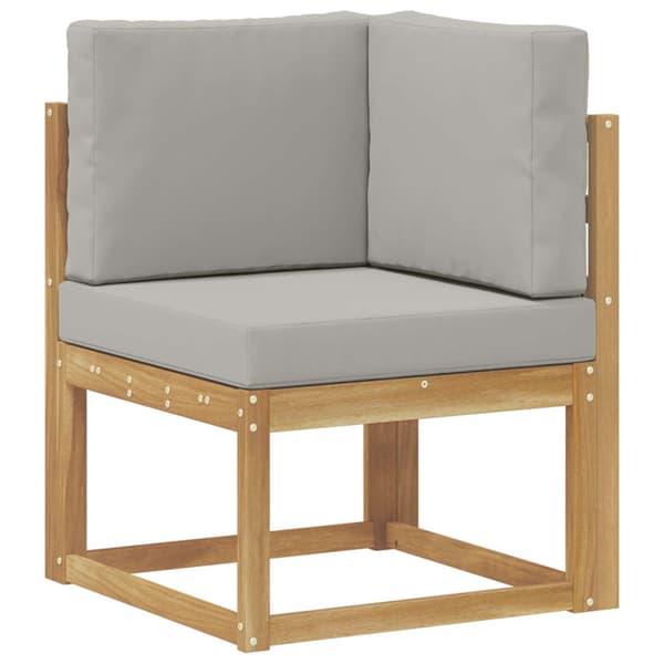 Utomhussoffset Vit och ljusgrå 51 x 54 x 73 cm