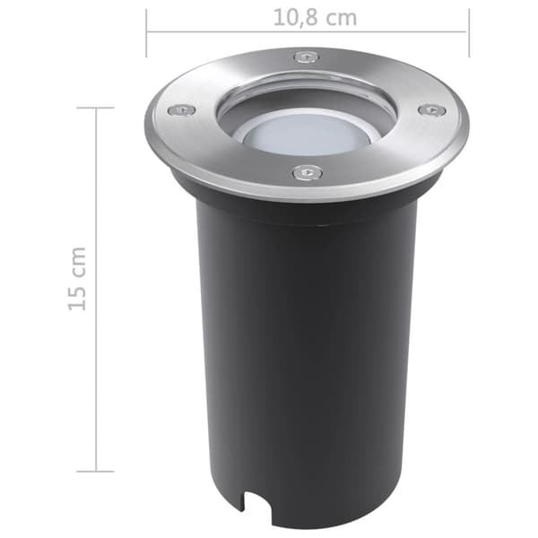 Utomhusspotlights med LED 3 st runda