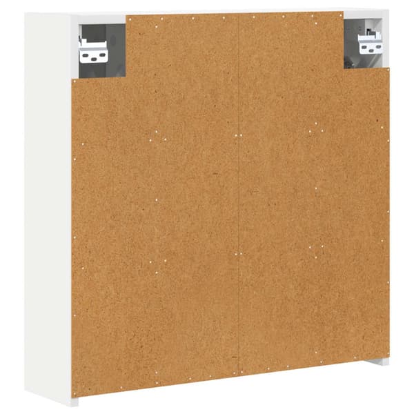 Badrumsspegelskåp Vit 63,5 x 16 x 62,5 cm Konstruerat trä