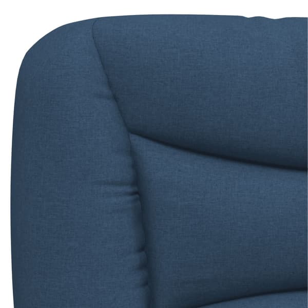 Bed Frame without Mattress "Hvar" Blue 140x190 cm Fabric