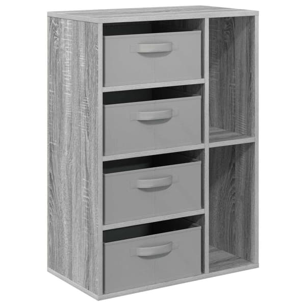 Sideboard med låda Grå Sonoma 60 x 33,5 x 84 cm