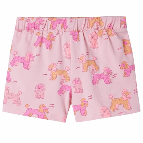 Barnpyjamas med korta ärmar ljusrosa 92