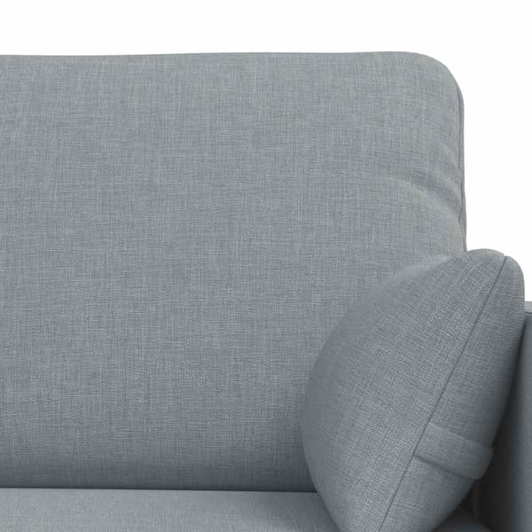 Soffset 2 pcs Ljusgrå 139 x 78 x 80 cm tyg