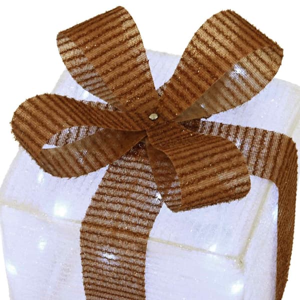Ljusande julklapp 3 st 64 LED-lampor Kallvit
