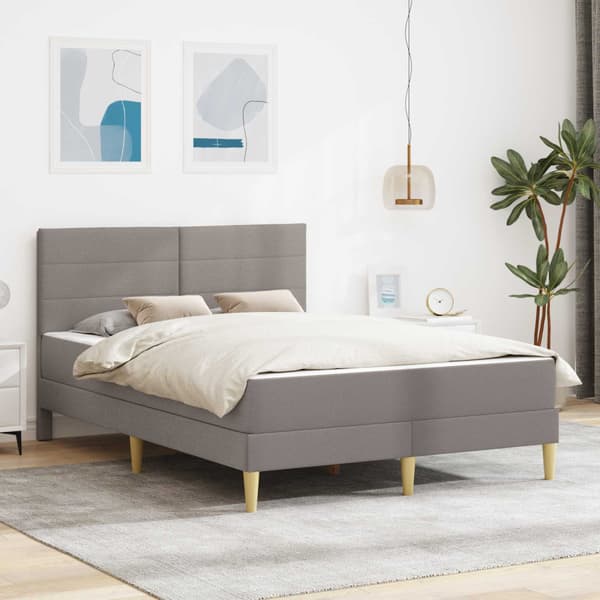Sängram Taupe 120 x 200 cm Polyester