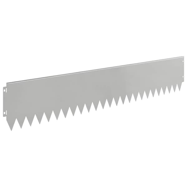 Kant för gräsmatta 30 pcs 103 x 20 cm Stål Silver