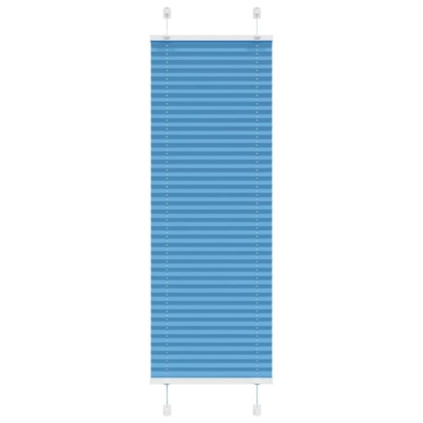 Plisserad persienn blå 45x100cm tyg bredd 44,4cm polyester
