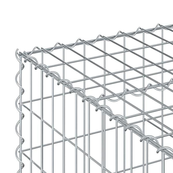 Gabion upphöjd säng Silver