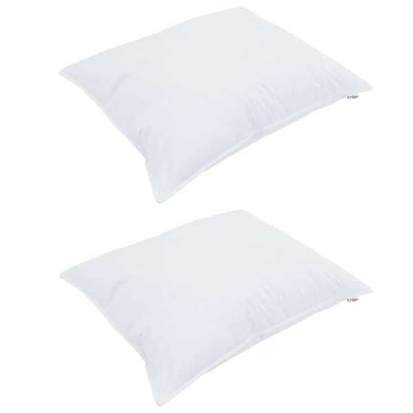 Duntäcke med kudde 3 pcs Vit Mikrofiber