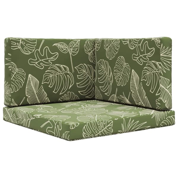 Utomhus Soffa Kudde 3 pcs Bladdesign Polyester