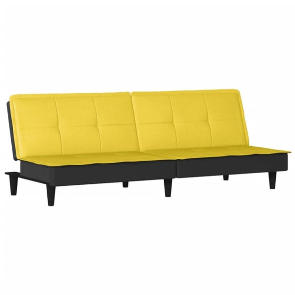 Bäddsoffa ljusgul tyg