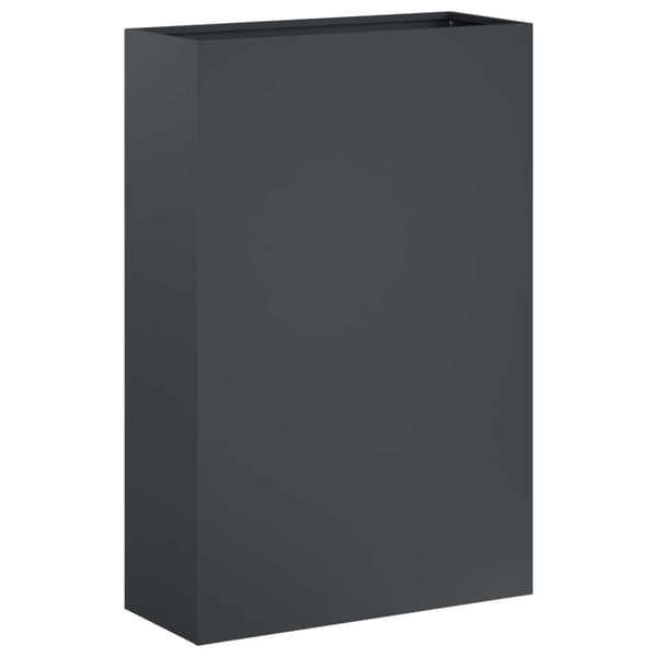 Trädgårdsplanterare 2 st Antracit 40 x 20 x 75 cm