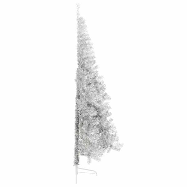 Konstgjord Förbelyst Julgran Silver 210 cm PET