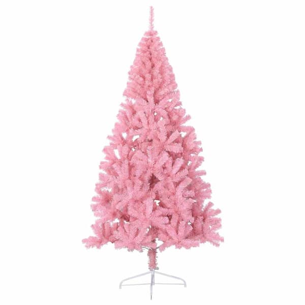 Konstgjord Förbelyst Julgran Rosa 180 cm PVC
