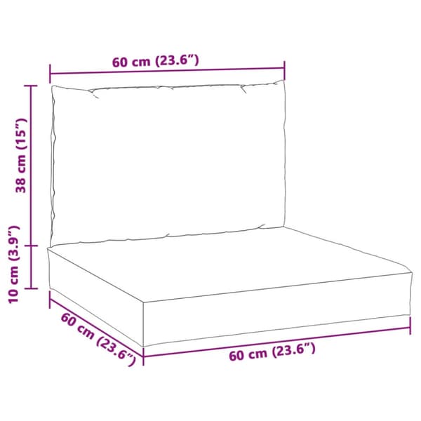 Palldynor 2 st melerad beige tyg