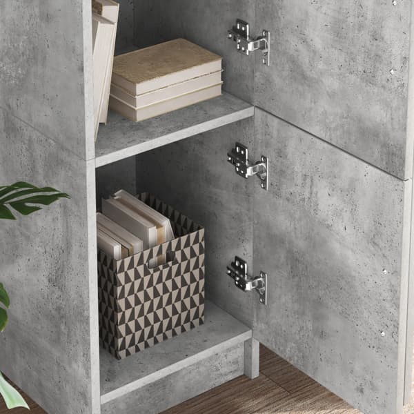 Skrivbord 2 pcs Betonggrå