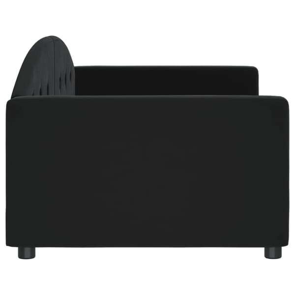 Dagbädd svart 90x190 cm sammet