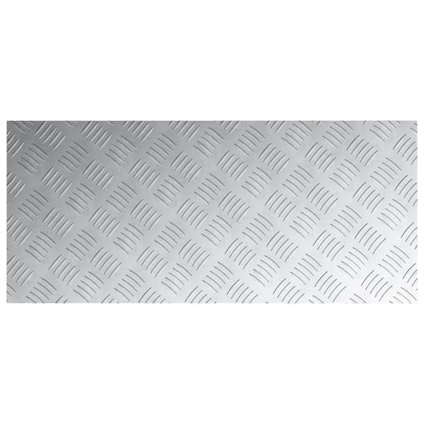 Trappsteg Rektangulär 2 pcs Silver 90 x 40 cm Aluminium