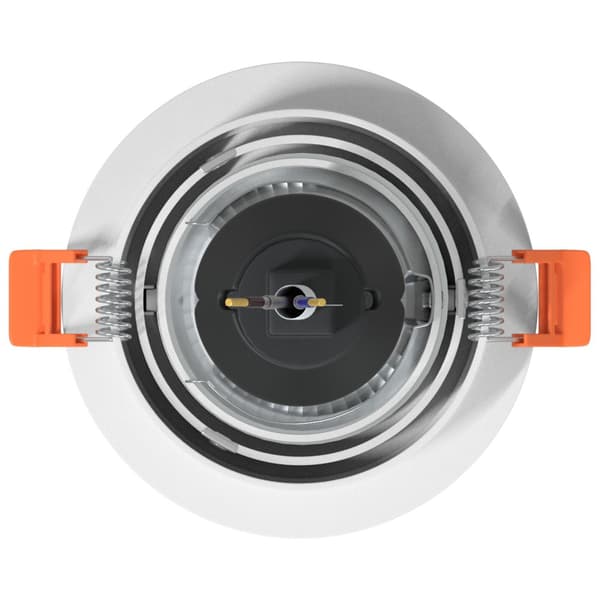 Spotlight 24 pcs Vit 9 x 9 x 2 cm Aluminium